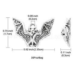 Tibetan Style Alloy Bat Pendants&nbsp;FIND-YW0001-67
