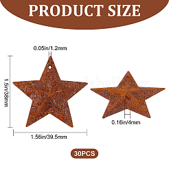 Rust Iron Pendants&nbsp;LS-IFIN-WH0065-16A