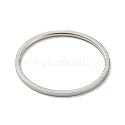 Non-Tarnish 304 Stainless Steel Simple Plain Band Finger Ring for Women Men&nbsp;RJEW-F152-05P-A