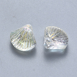 Transparent Spray Painted Glass Beads&nbsp;GLAA-T016-05B