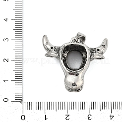Brass Pendant Cabochon Settings&nbsp;KK-S521-02AS