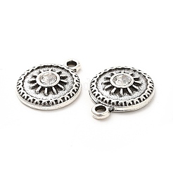 Rack Plating Alloy Rhinestone Pendants&nbsp;PALLOY-P289-55AS-01