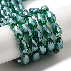 Electroplate Glass Beads Strands&nbsp;LS-EGLA-R008-15x10mm-2
