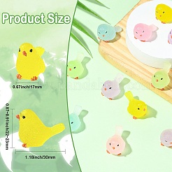 20Pcs 10 Styles Luminous Bird Miniature Ornaments&nbsp;DJEW-CJZ0001-006