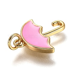 Brass Enamel Charms&nbsp;KK-B026-19G