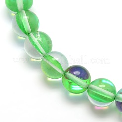 Synthetic Moonstone Beads Strands&nbsp;G-F143-6mm-04