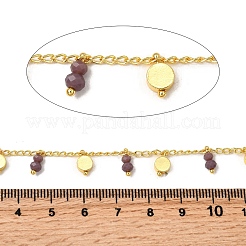 Brass Flat Round Link Chains&nbsp;CHC-H114-07G-09