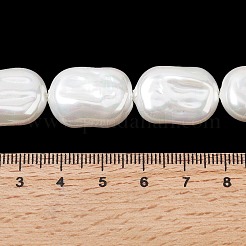 Electroplate Opaque Glass Imitation Pearl Beads Strands&nbsp;EGLA-H113-01A