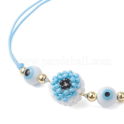 Seed Glass Beaded Adjustable Bracelets&nbsp;BJEW-MZ00234-02