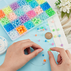1020Pcs 24 Styles Luminous Acrylic Beads&nbsp;MACR-PH0001-61