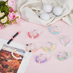 9Pcs Elastic Cords and Acrylic Golf Beads Count Stroke Score Counter&nbsp;BJEW-DR00004