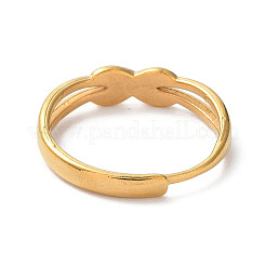 Ion Plating(IP) 304 Stainless Steel Infinity Adjustable Rings&nbsp;LS-RJEW-D006-17G
