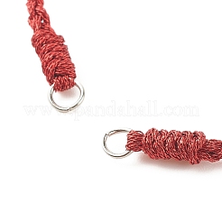 Braided Polyester Cord Bracelet&nbsp;AJEW-JB01122