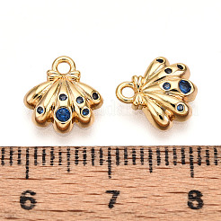 Brass Micro Pave Cubic Zirconia Charms&nbsp;KK-N261-98G