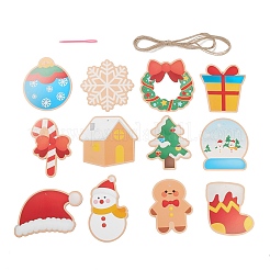 Christmas Theme Paper Pendant Decoration&nbsp;AJEW-M213-01