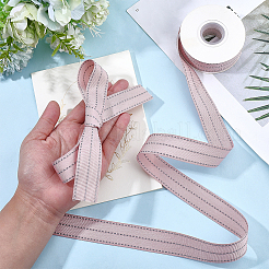 Polycotton Stripe Ribbon&nbsp;OCOR-WH0078-506B