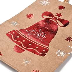 Christmas Theme Hot Stamping Rectangle Paper Bags&nbsp;CARB-F011-02C