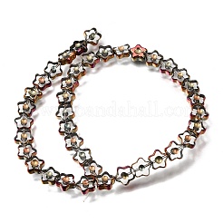 Electroplated Transparent Glass Beads Strands&nbsp;GL-CBA98F0-09D