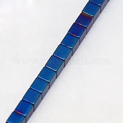 Electroplate Non-magnetic Synthetic Hematite Beads Strands&nbsp;G-J170B-2x2mm-02