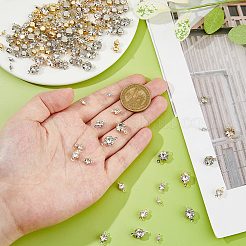 200Pcs 10 Styles Iron Crystal Rhinestone Connector Charms&nbsp;FIND-FH0011-97