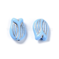 Plating Opaque Acrylic Beads&nbsp;OACR-G016-25I