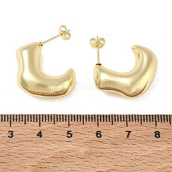 Brass Stud Earrings for Women&nbsp;KK-CBAD851-17G