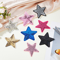 32Pcs 8 Colors Computerized Embroidery Cloth Self Adhesive Patches&nbsp;PATC-HS0001-07