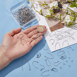 304 Stainless Steel & 316 Surgical Stainless Steel Earring Hooks & Earring Hooks & Jump Rings&nbsp;STAS-UN0002-89P