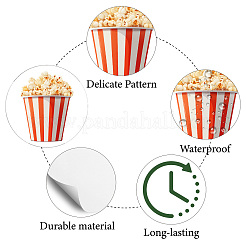 8Pcs Plastic Waterproof Self-Adhesive Picture Stickers&nbsp;DIY-WH0428-270