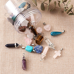 Natural & Synthetic Mixed Gemstone Pendants&nbsp;G-TA0001-21