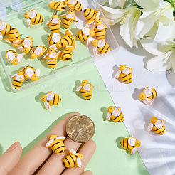 30Pcs Resin Bees Drawing Pins&nbsp;AJEW-SC00061