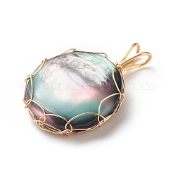Resin Imitation Shell Pendants&nbsp;PALLOY-JF01851