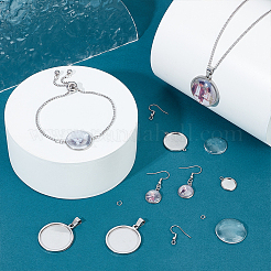 DIY Blank Dome Jewelry Set Making Kit&nbsp;DIY-UN0050-27
