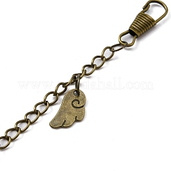 Tibetan Style Alloy Keychains&nbsp;KEYC-WH0025-025