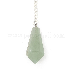 Natural Green Aventurine Cone Pointed Dowsing Pendulums&nbsp;G-A249-02S-11