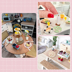 Resin Plate Miniature Ornaments&nbsp;DOLL-TAC0001-003A