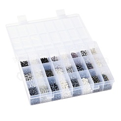 288G 24 Colors Glass Seed Beads&nbsp;SEED-JQ0005-01A-4mm
