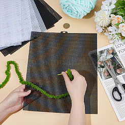 8Pcs 2 Styles Plastic Canvas Sheets for Embroidery&nbsp;DIY-PH0031-37