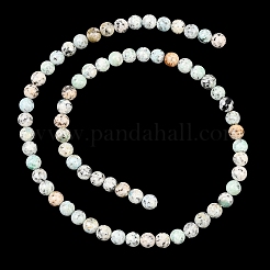 Natural K2 Stone Beads Strands&nbsp;G-K405-B02-6mm