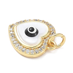 Brass Micro Pave Cubic Zirconia Pendants&nbsp;KK-D357-37G