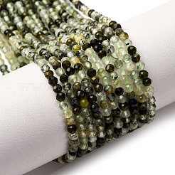Natural Prehnite Beads Strands&nbsp;G-L629-B05-2mm