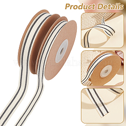 2 Rolls 2 Styles Cotton Striped Ribbons&nbsp;OCOR-WR0001-56B