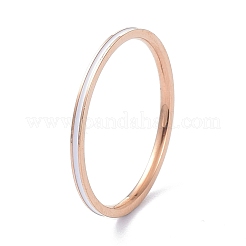 1~1.3mm Simple Enamel Finger Ring for Girl Women&nbsp;RJEW-C012-04E-RG-01