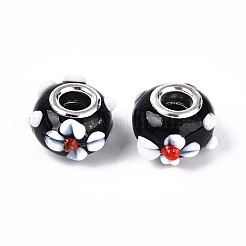 Handmade Lampwork European Beads&nbsp;X-LAMP-Q029-03K