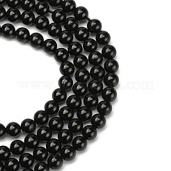 Grade A Natural Tourmaline Round Bead Strands&nbsp;G-L417-10-6mm