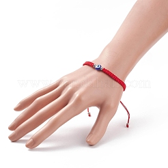 Resin Evil Eye Braided Bead Bracelet&nbsp;BJEW-JB08424-01
