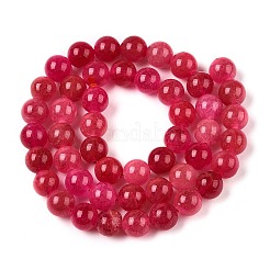 Dyed Natural White Jade Beads Strands&nbsp;G-T138-8mm-210-36