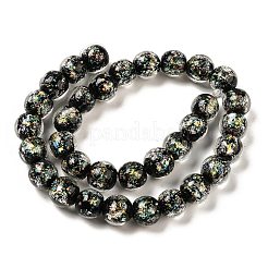 Handmade Dichroic Foil Glass Beads Strands&nbsp;DICH-U001-06C