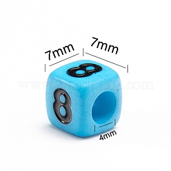 Opaque Acrylic Beads&nbsp;ACRC-TAC0002-03B
