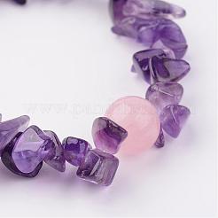 Natural Amethyst Stretch Bracelets&nbsp;BJEW-JB02523-02